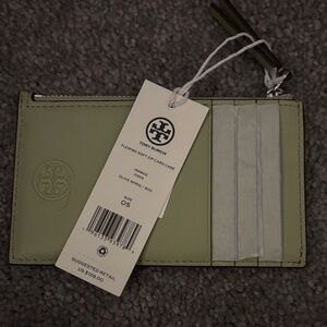Tory Burch Sage Green Card Holder